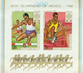 Burundi Olympics , 1 souvenir sheet