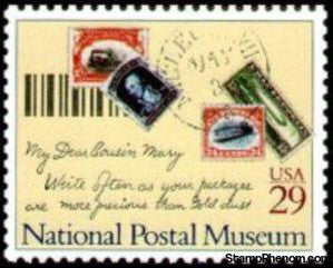 United States of America 1993 CA Gold Rush Miner's Letter, Stamps, Barcode, & Circular Dat