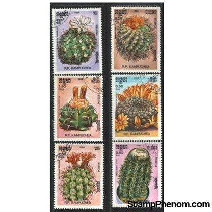 Cambodia Cactus , 6 stamps