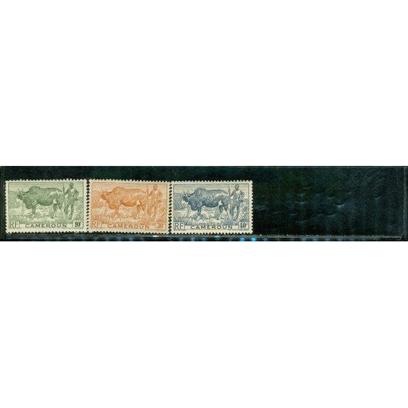 Cameroon Cattle , 3 stamps