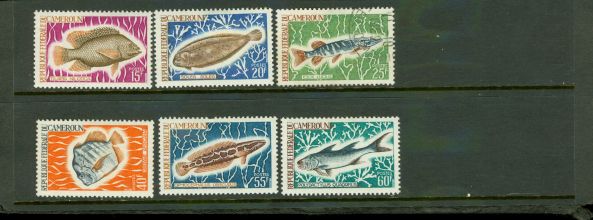 Cameroon Fishes , 6 stamps - Cameroon Fishes , 6 stamps