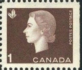 Canada 1963 Queen Elizabeth II, crystals-Stamps-Canada-Mint-StampPhenom