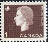 Canada 1963 Queen Elizabeth II, crystals-Stamps-Canada-Mint-StampPhenom