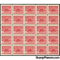 Canada 1964 Canadian Family - Block of 25-Stamps-Canada-Mint-StampPhenom