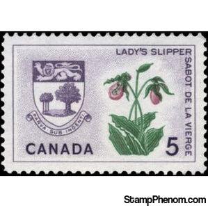 Canada 1965 Lady's Slipper and Arms of Prince Edward Island-Stamps-Canada-Mint-StampPhenom