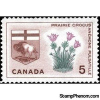 Canada 1965 Prairie Crocus and Arms of Manitoba-Stamps-Canada-Mint-StampPhenom