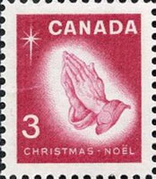 Canada 1966 "Praying Hands" after Durer-Stamps-Canada-StampPhenom