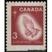 Canada 1966 "Praying Hands" after Durer - Imperf Bottom-Stamps-Canada-StampPhenom