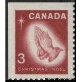 Canada 1966 "Praying Hands" after Durer - Imperf Top and Left-Stamps-Canada-StampPhenom