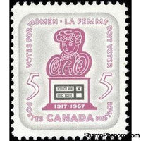 Canada 1967 50th Anniversary of Women's Franchise-Stamps-Canada-StampPhenom