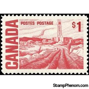 Canada 1967 Edmonton Oil Field, by H.G. Glyde-Stamps-Canada-StampPhenom