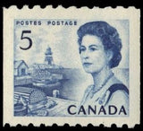 Canada 1967 QE II, fishing port on the Atlantic coast-Stamps-Canada-StampPhenom
