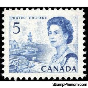 Canada 1967 QE II, fishing port on the Atlantic coast-Stamps-Canada-StampPhenom