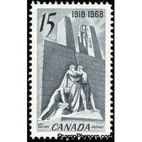 Canada 1968 50th Anniversary of the end of WWI-Stamps-Canada-Mint-StampPhenom