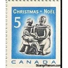 Canada 1968 Eskimo Family (carving) - Imperf Right-Stamps-Canada-Mint-StampPhenom