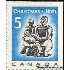 Canada 1968 Eskimo Family (carving)- Imperf Top and Right-Stamps-Canada-Mint-StampPhenom