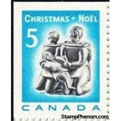 Canada 1968 Eskimo Family (carving) - Imperf Top and left-Stamps-Canada-Mint-StampPhenom