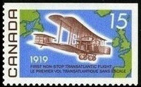 Canada 1969 50th Anniversary of First Non-stop Transatlantic Flight-Stamps-Canada-StampPhenom