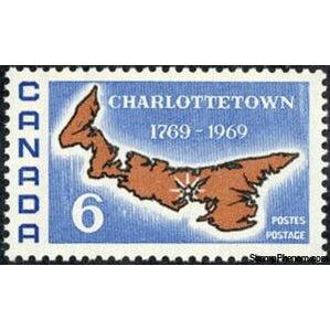 Canada 1969 Bicentenary of Charlottetown as Capital of Prince Edward Is.-Stamps-Canada-StampPhenom