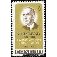 Canada 1969 Vincent Massey (1887-1967) Commemoration-Stamps-Canada-StampPhenom