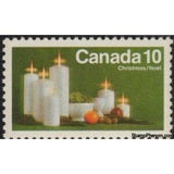 Canada 1972 Candles with Rruits and Pine Boughs-Stamps-Canada-Mint-StampPhenom