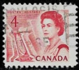 Canada 1972 QE II, ship in lock in the St. Lawrence Seaway-Stamps-Canada-Mint-StampPhenom