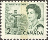 Canada 1972 QE II, totem pole and forest region on the Pacific coast-Stamps-Canada-Mint-StampPhenom
