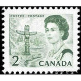Canada 1972 QE II, totem pole and forest region on the Pacific coast-Stamps-Canada-Mint-StampPhenom