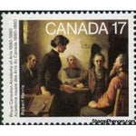 Canada 1980 "Meeting of the School Trustees" (painting by Robert Harris)-Stamps-Canada-StampPhenom