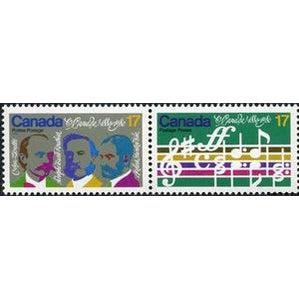 Canada 1980 O Canada National Song - Opening bars, Composers-Stamps-Canada-StampPhenom