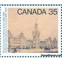 Canada 1980 Sketch design for original Parliament Buildings by T. Fuller-Stamps-Canada-StampPhenom