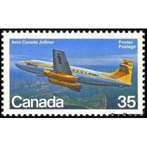 Canada 1981 Avro (Canada) CF-102 Jet Airliner-Stamps-Canada-StampPhenom