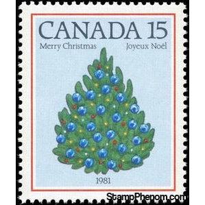 Canada 1981 Christmas Tree, 1981-Stamps-Canada-StampPhenom