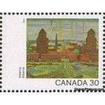 Canada 1982 Alberta - "Prairie Town - Early Morning" (Kerr)-Stamps-Canada-StampPhenom