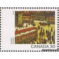 Canada 1982 Quebec - "Street Scene, Montréal" (Hebert)-Stamps-Canada-StampPhenom