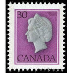 Canada 1982 Queen Elizabeth II (bas-relief by J.Huta)-Stamps-Canada-StampPhenom