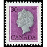 Canada 1982 Queen Elizabeth II (bas-relief by J.Huta)-Stamps-Canada-StampPhenom