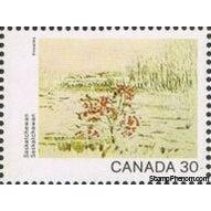 Canada 1982 Saskatchewan - "Brown Shadows" (Knowles)-Stamps-Canada-StampPhenom