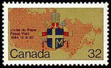 Canada 1984 Coat of Arms of Pope John Paul II-Stamps-Canada-Mint-StampPhenom