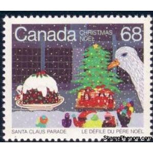 Canada 1985 Christmas Tree, Pudding and Goose on Float-Stamps-Canada-Mint-StampPhenom