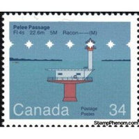 Canada 1985 Pelee Passage Lighthouse-Stamps-Canada-Mint-StampPhenom