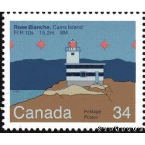 Canada 1985 Rose Blanche Lighthouse, Cains Island-Stamps-Canada-Mint-StampPhenom