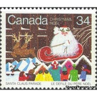 Canada 1985 Santa Claus in Reindeer-drawn Sleigh-Stamps-Canada-Mint-StampPhenom