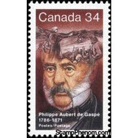 Canada 1986 Birth Bicentenary of Philippe Aubert de Gaspé (1786-1871)-Stamps-Canada-Mint-StampPhenom