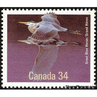 Canada 1986 Great Blue Heron (Ardea herodias)-Stamps-Canada-Mint-StampPhenom