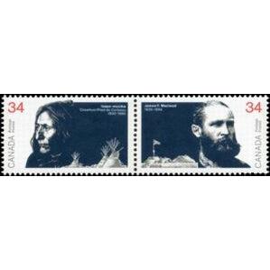 Canada 1986 James F. Macleod and Chief Crowfoot (Pair)-Stamps-Canada-Mint-StampPhenom