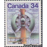 Canada 1986 Variable-pitch Propeller and Avro 504 Airplane-Stamps-Canada-Mint-StampPhenom