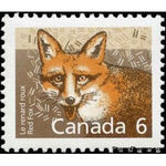 Canada 1988 Red Fox (Vulpes vulpes)-Stamps-Canada-Mint-StampPhenom