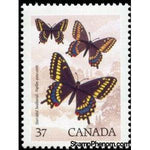 Canada 1988 Short-tailed Swallowtail (Papilio brevicauda)-Stamps-Canada-Mint-StampPhenom