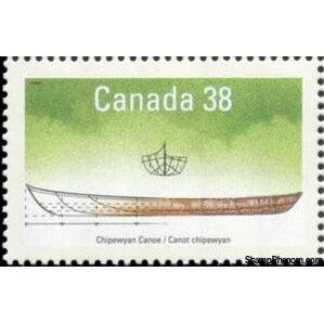 Canada 1989 Chipewyan Canoe-Stamps-Canada-Mint-StampPhenom